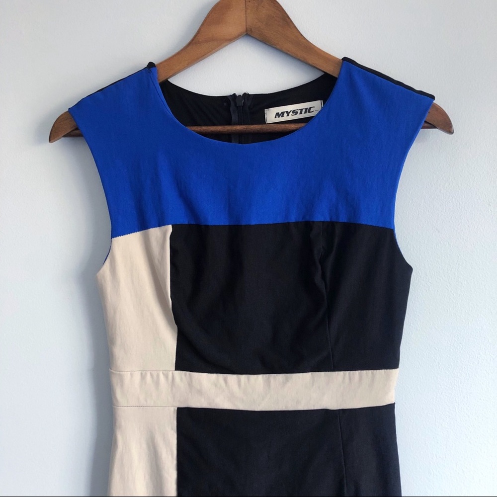 Mystic Color Block Bodycon Mini Dress - Picture 2 of 7